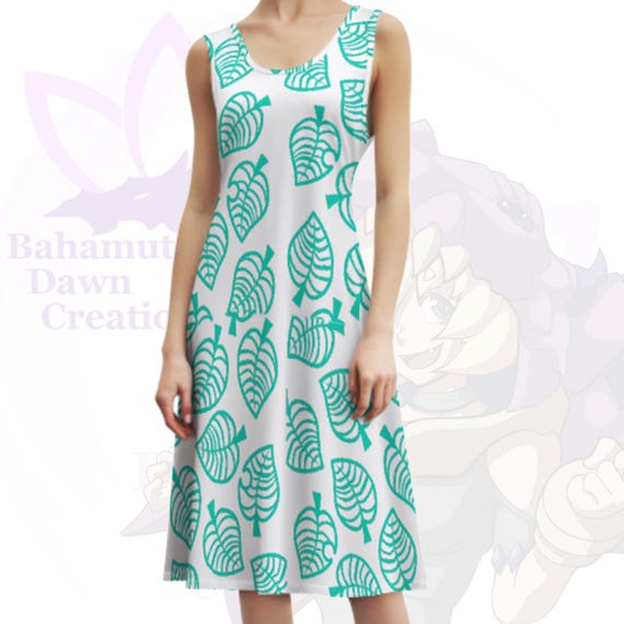 animal crossing designs dress Leaf Cosplay Tom Nook Color:Surf footwear Summer Party Black Sleeveless Custom