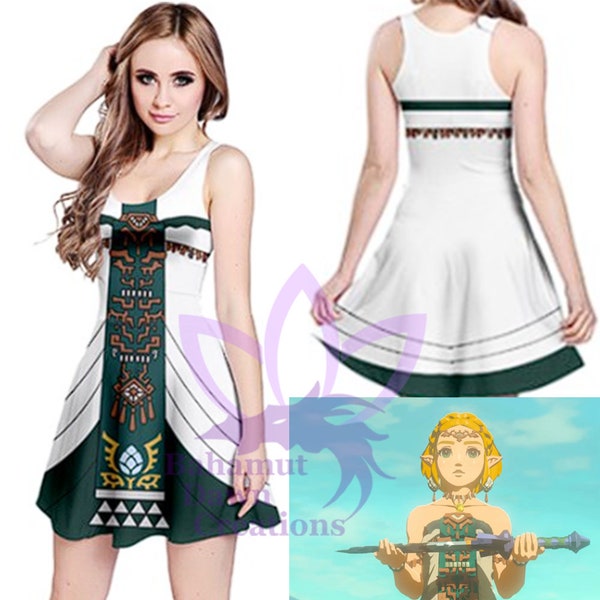 Zelda Tears of the Kingdom dress no sleeves legend of zelda Zelda cosplay