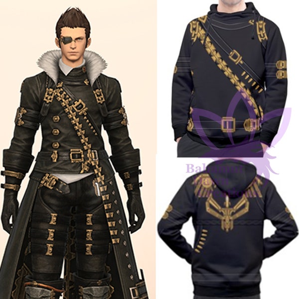 Pistolenbrecher Final Fantasy 14 Kapuzenpullover Pistolenbrecher Final Fantasy Kapuzenpullover FF14 Hoodie