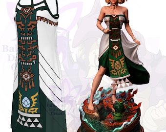 Robe Zelda BOTW Cosplay Bretelles fines Enfant/Jeune TOTK Costume