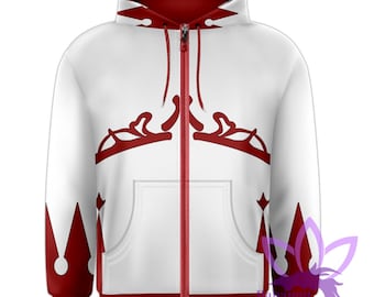 White Mage Hoodie Hoody | Final Fantasy FF14 FFXIV | Zip up