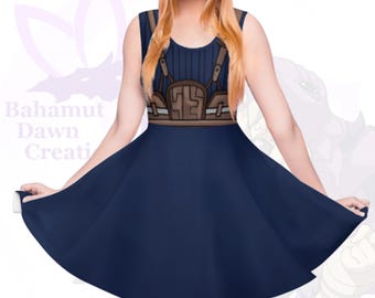 Cloud Strife Inspired Skater Dress - Final Fantasy Cosplay