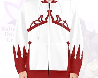 White Mage Hoodie Final Fantasy ff14 ffxiv Unisex Zip Up