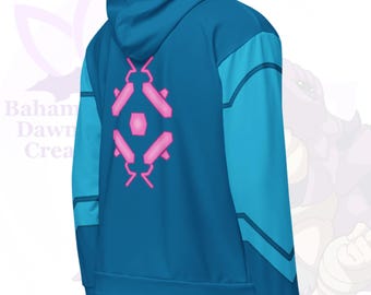 Zero Suit Samus Hoodie: Metroid Cosplay Zip-up Hoody USA MADE