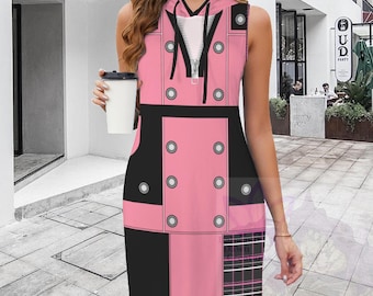 line and dot kairi dress Line & Dot Kairi Dress in Flamingo size small