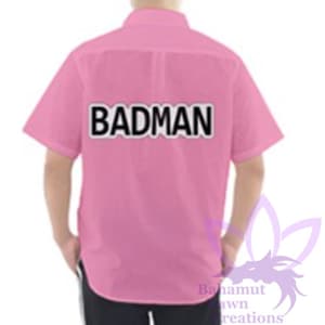 Badman Shirt | Button up shirt | Stiff material no stretch | mens or womens sizing