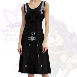 Sephiroth Cosplay Skater Dress: Final Fantasy VII Remake Costume