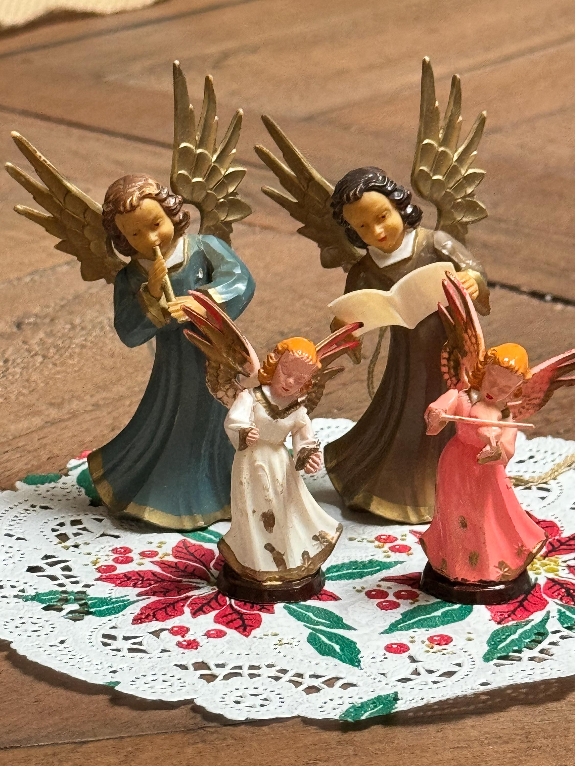 Vintage Angel Musical Figurines - Etsy