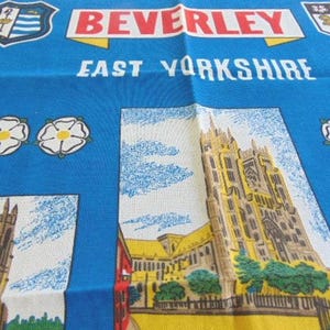 Vintage English, Beverly Easy Yorkshire, Original Towel,  11 + Scenes, 100 % Cotton, Great Gift, Tea Towel,