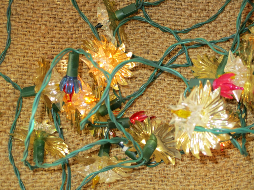 Vintage Foil Reflectors Lights, 30 Aluminum Lights, Christmas, New Year