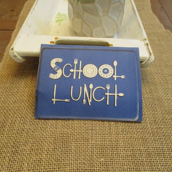 Vintage School Lunch Record, Lunch for Kids, Education Brochure, Record Keeping, Etiquette, Quick Guide To Healthy Eating for Children