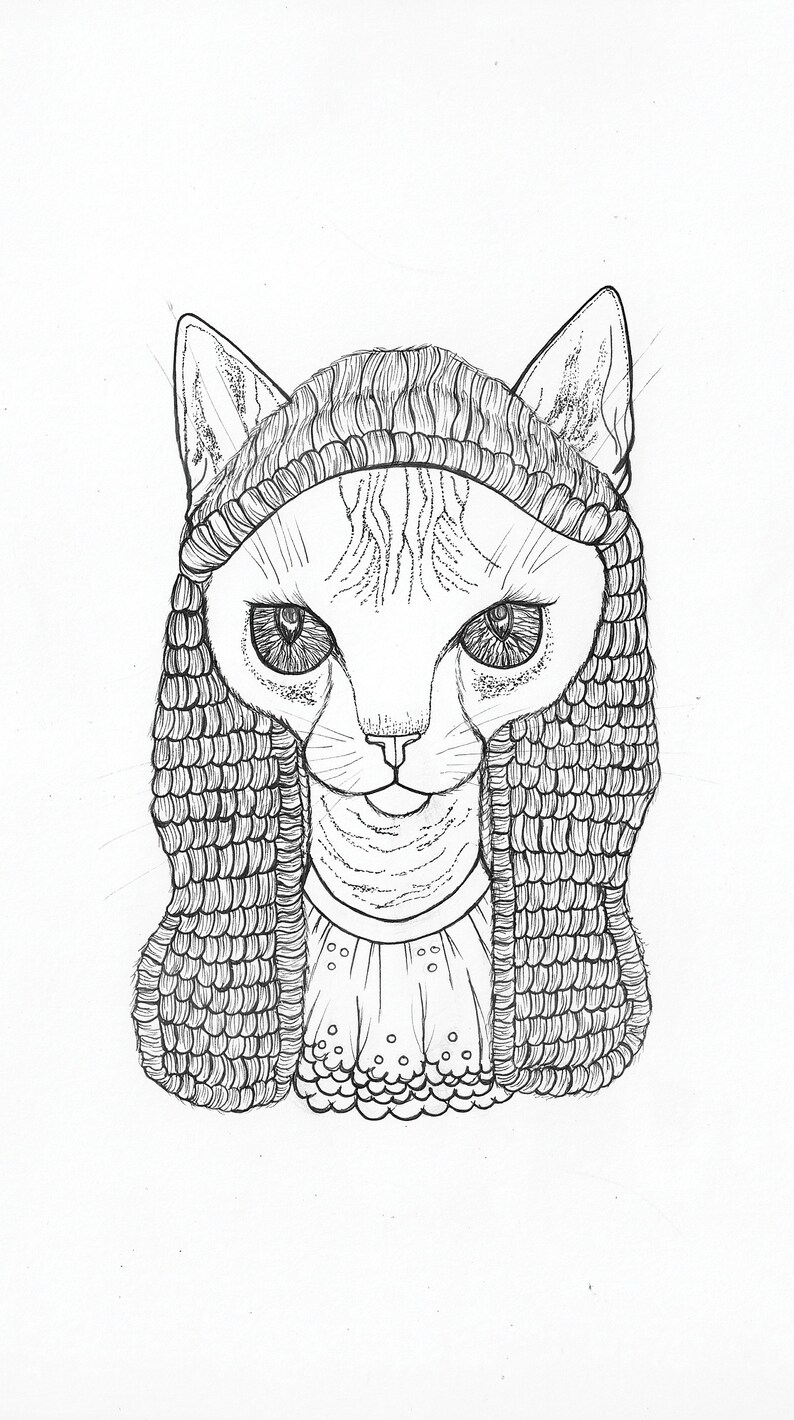 Sphinx Cat Patch, Judge Cat Illustration Art, Funny Cat Jacket Patch, Jacket Appliqué for Sphinx Cat Lovers, Screen Printed Cat Tote Badge image 7