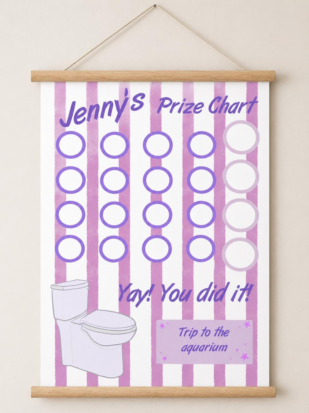 Editable Printable Potty Reward Chart - Customizable Toilet Training - Etsy