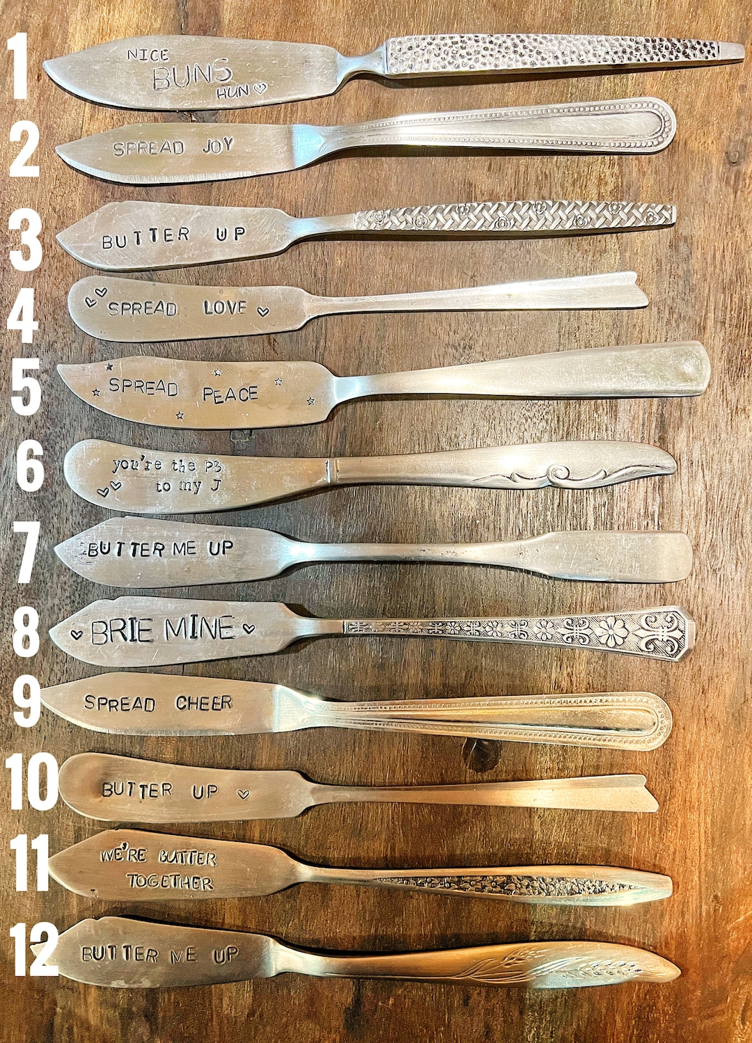 Charcuterie Board Butter Knife Cheese Spread Knives Spread Love Jam PB