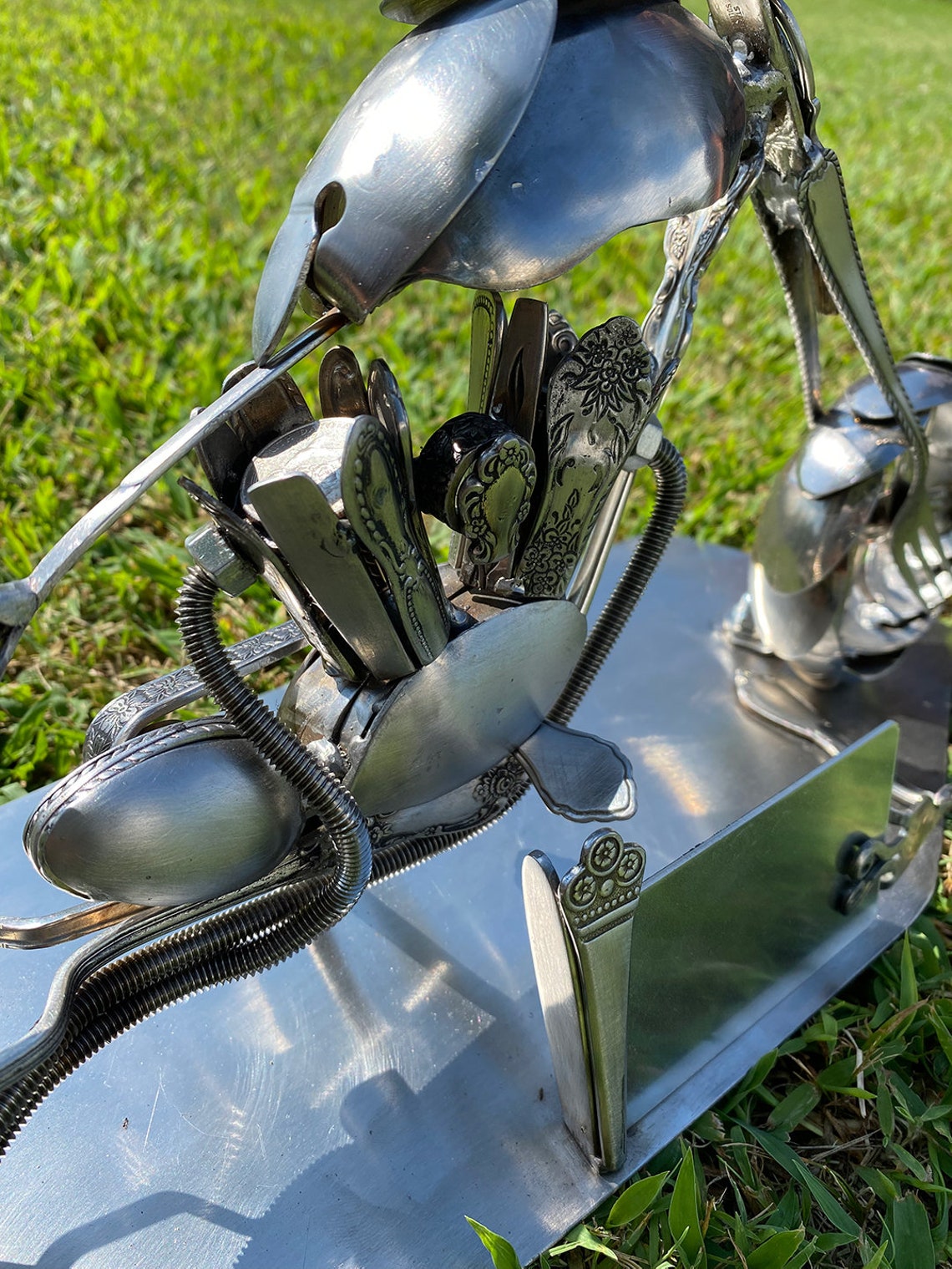 Motorcycle Art Spoons Forks Utensils Moto Motorcycles Trophy Etsy.de