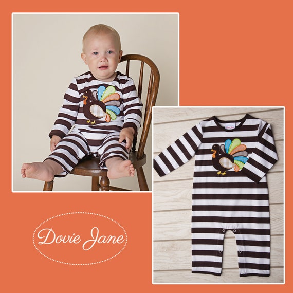 baby boy thanksgiving romper