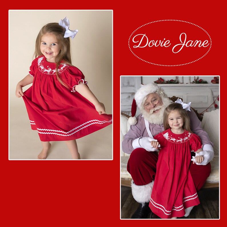 girls christmas santa dress