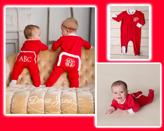 Drop Seat Pajamas, Long Johns, Butt Flap, Baby Christmas Pajamas, Baby  Christmas Pj's, Baby Christmas Pj's, Monogram Pj's, Personalized Pj's 