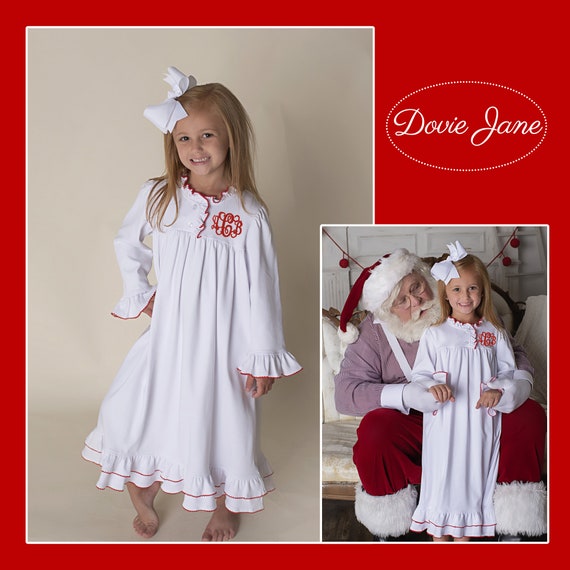 girls white night gown