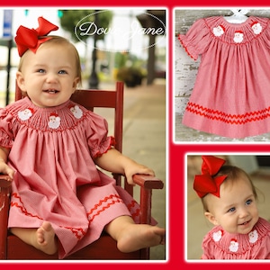 Smocked Christmas Dresses Baby Girl 