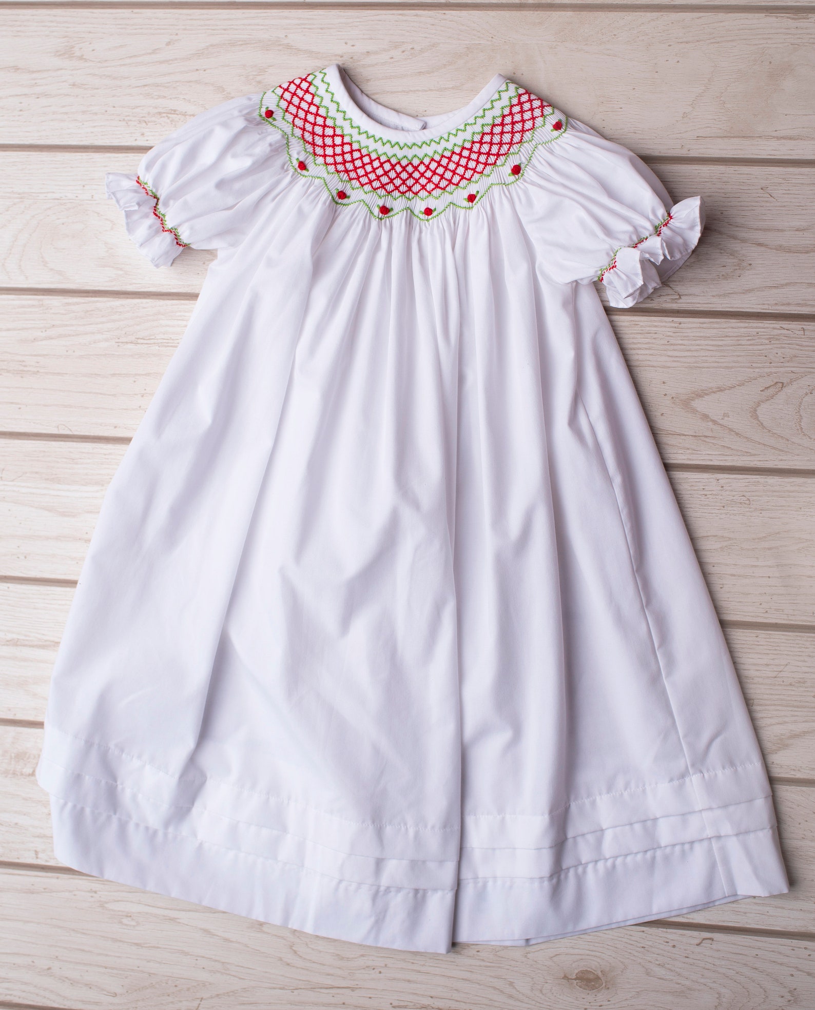 Christmas Smocked Dress Holiday Dress Smocked Etsy