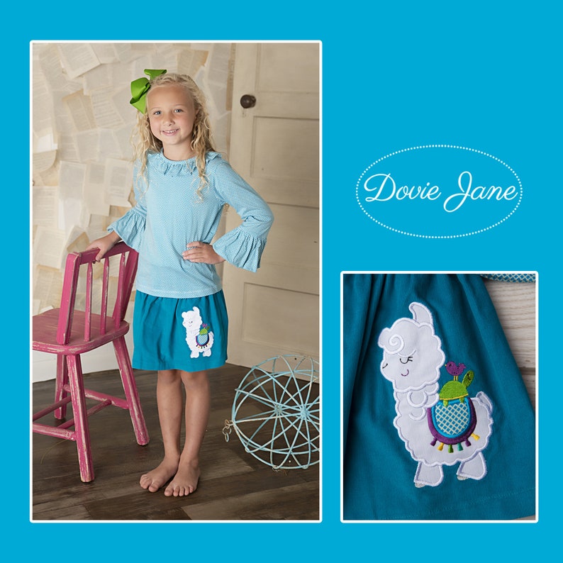 Ruffle Top Llama Girl Set Llama Outfit Kindergarten Outfit Outfit Set Fall Long Sleeve Toddler Shirt Girls Fall Outfit Clothing