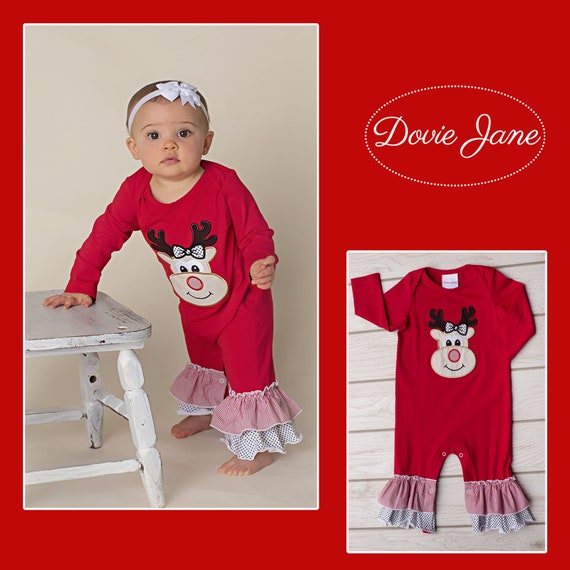 girls christmas romper