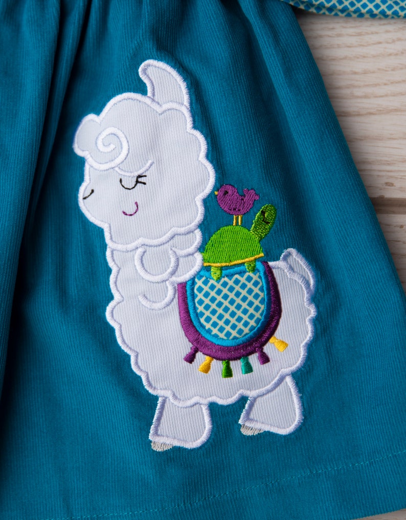 Ruffle Top Llama Girl Set Llama Outfit Kindergarten Outfit Outfit Set Fall Long Sleeve Toddler Shirt Girls Fall Outfit Clothing