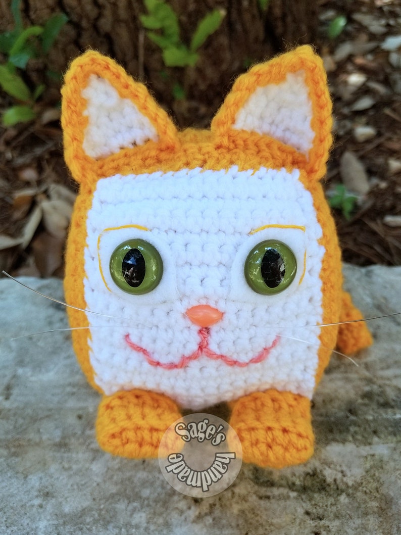 Crumble the Cat Loaf amigurumi kitty PDF crochet pattern - Etsy France
