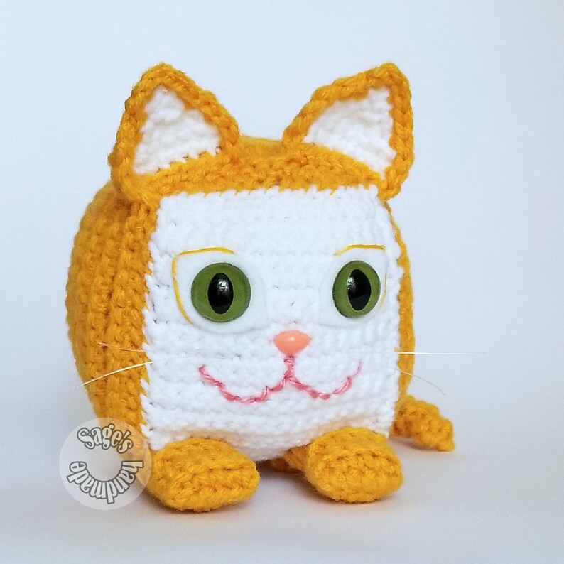 Crumble the Cat Loaf amigurumi kitty PDF crochet pattern Etsy France