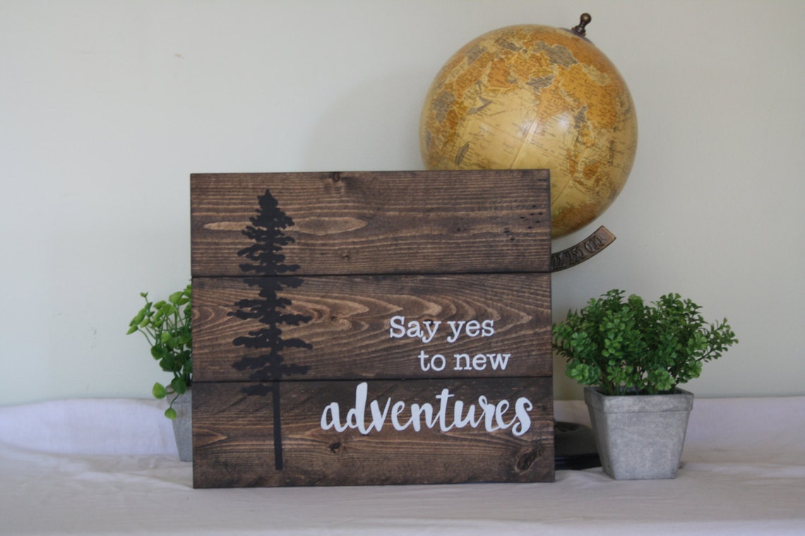 Adventure wall decor Tree wall art Adventure Nursery Etsy