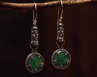 Gotland Aventurine Sterling Silver Earrings