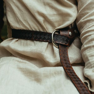 Ladies Medieval Ring Belt With Viking Age Art