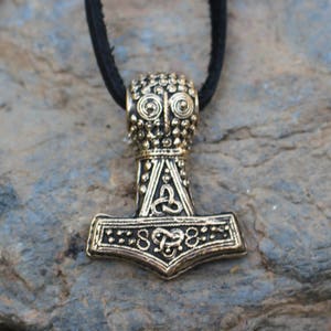Öland Mjolnir (Thor&#39;s Hammer) Solid Cast In Bronze