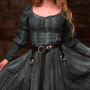 Black Leather Skirt Chaser Set (2)