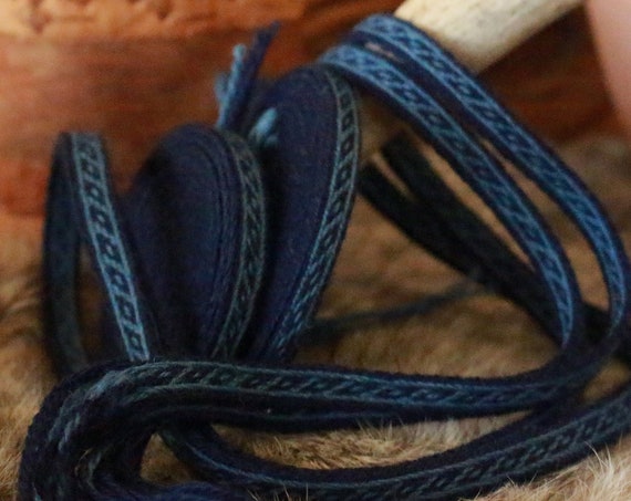 Oseberg Tablet Woven Belt  or Trim 100% Wool Historical Viking Age Band