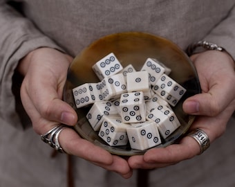Extra Large Replica Viking Bone Dice 1 Inch