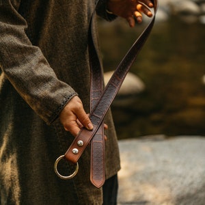 Mens Medieval Ring Belt With Viking Age Art