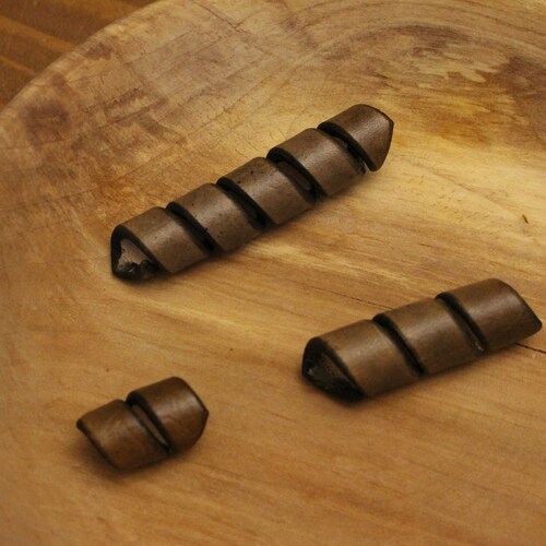 Leather Hair Spiral Beads Etsy