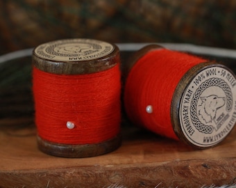 Red Sewing and Embroidery Thread 100% wool
