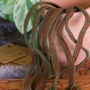 Ceinture tissée avec tablette Oseberg, 100 % laine, tranche d'âge viking historique