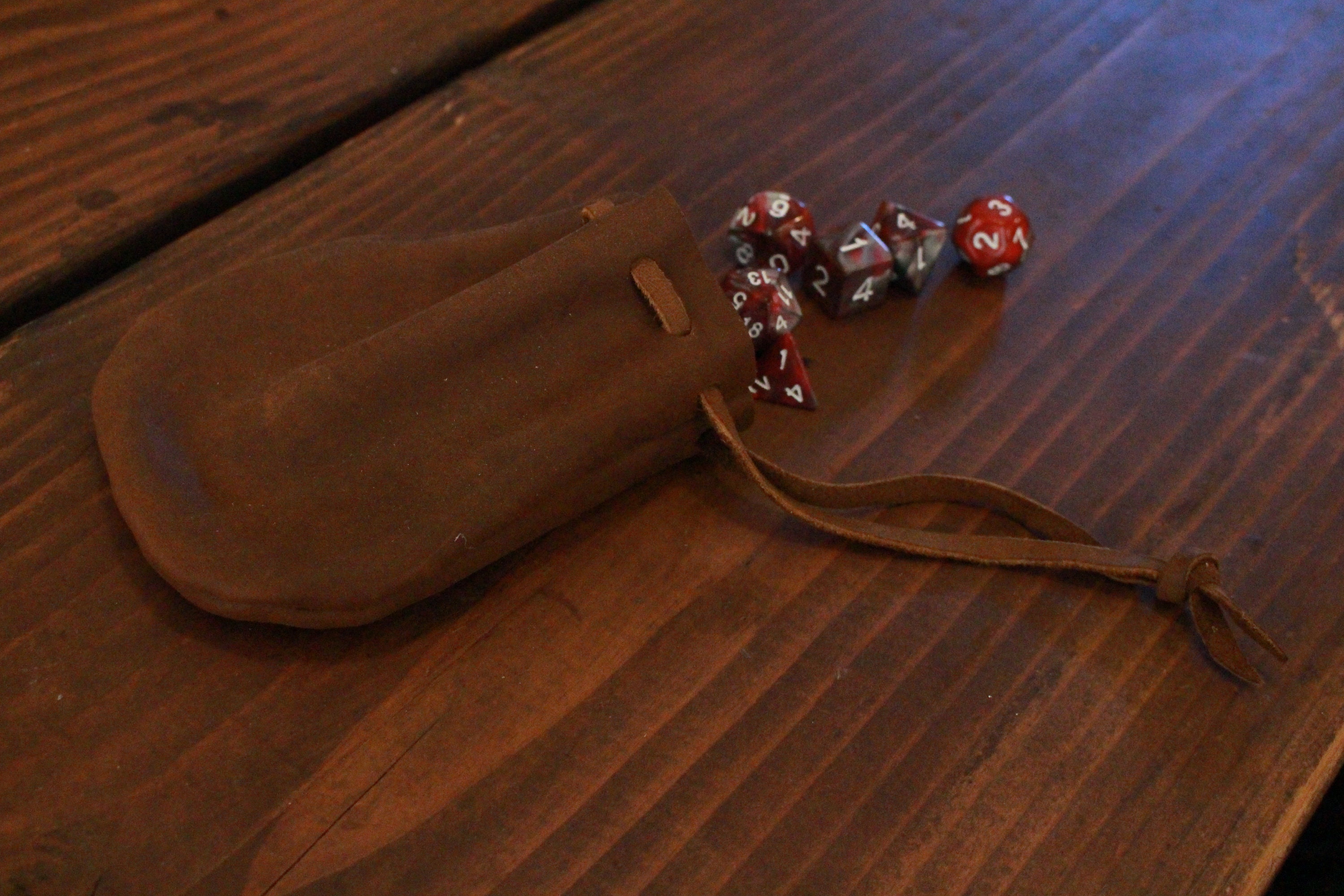Leather DnD Dice Pouch