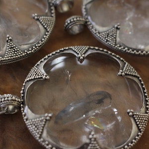 Gotland Lens Mountain Quartz Pendant