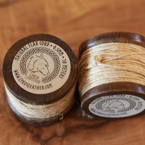 Natural Flax Thread .5MM Wide 10 Meter Spool
