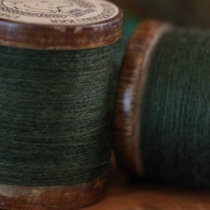 Green Sewing and Embroidery Thread 100% wool image 5