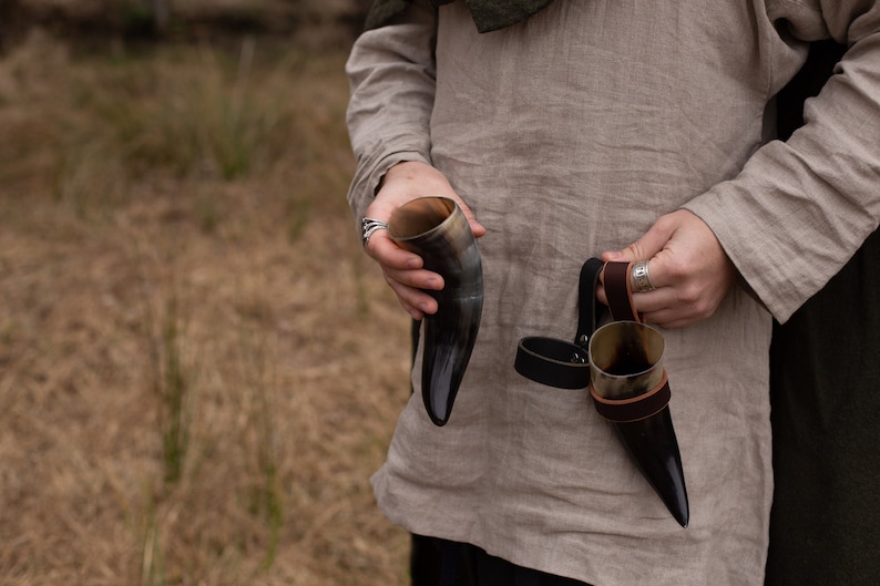 Viking Drinking Horn W/ Free Holder image 4