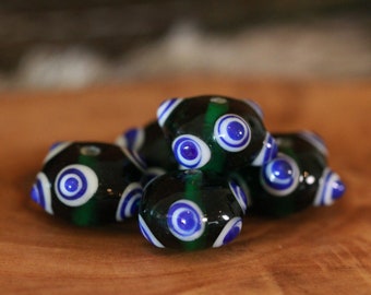 Swedish Iron Age Glass Bead Replica Matt