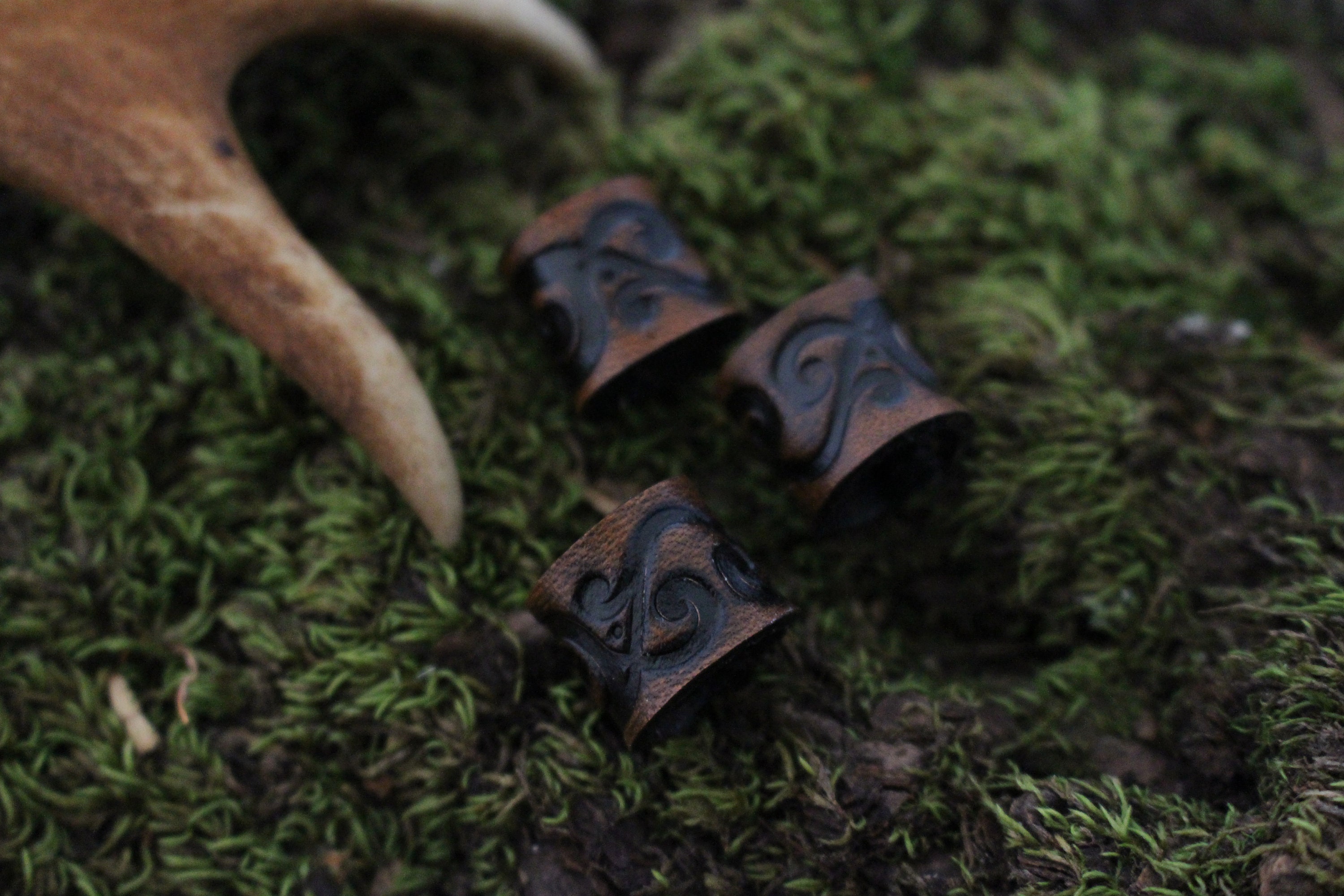 Viking Hair/Beard Bead Made From Leather – Lykos Leather