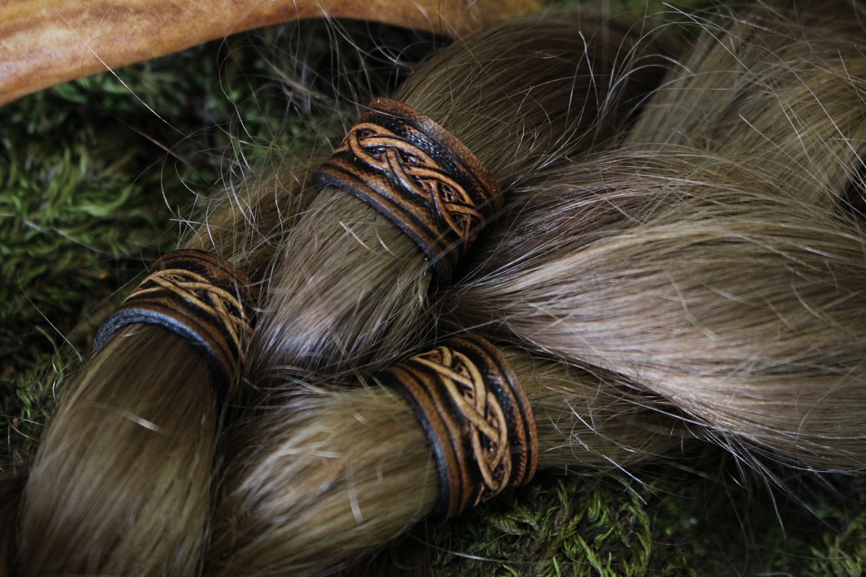 Leather Viking Hair/Beard Bead Etsy