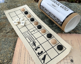 SENET Juego de mesa completo con dados de hueso